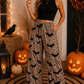 ( Moq 5 ) Preorder Adult Women Halloween Bats Leopard Pants Bottoms Clothes