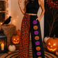 ( Moq 5 ) Preorder Adult Women Halloween Pumpkins Leopard Pants Bottoms Clothes