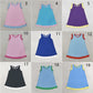 Sibling Baby Girls Kids Sleeveless Scallop Knee Length Dresses Cotton Clothes RTS