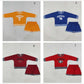 Sibling Baby Girls Kids Long Sleeves Shirts Shorts Cotton Sets Team Clothes RTS