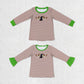 Baby Boy Girl Embroidery Duck Stripes Sibling Tee Shirts