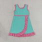 Baby Girls Kids Sleeveless Shorts Pink Scallop Green Dress Yoga Active Clothes RTS