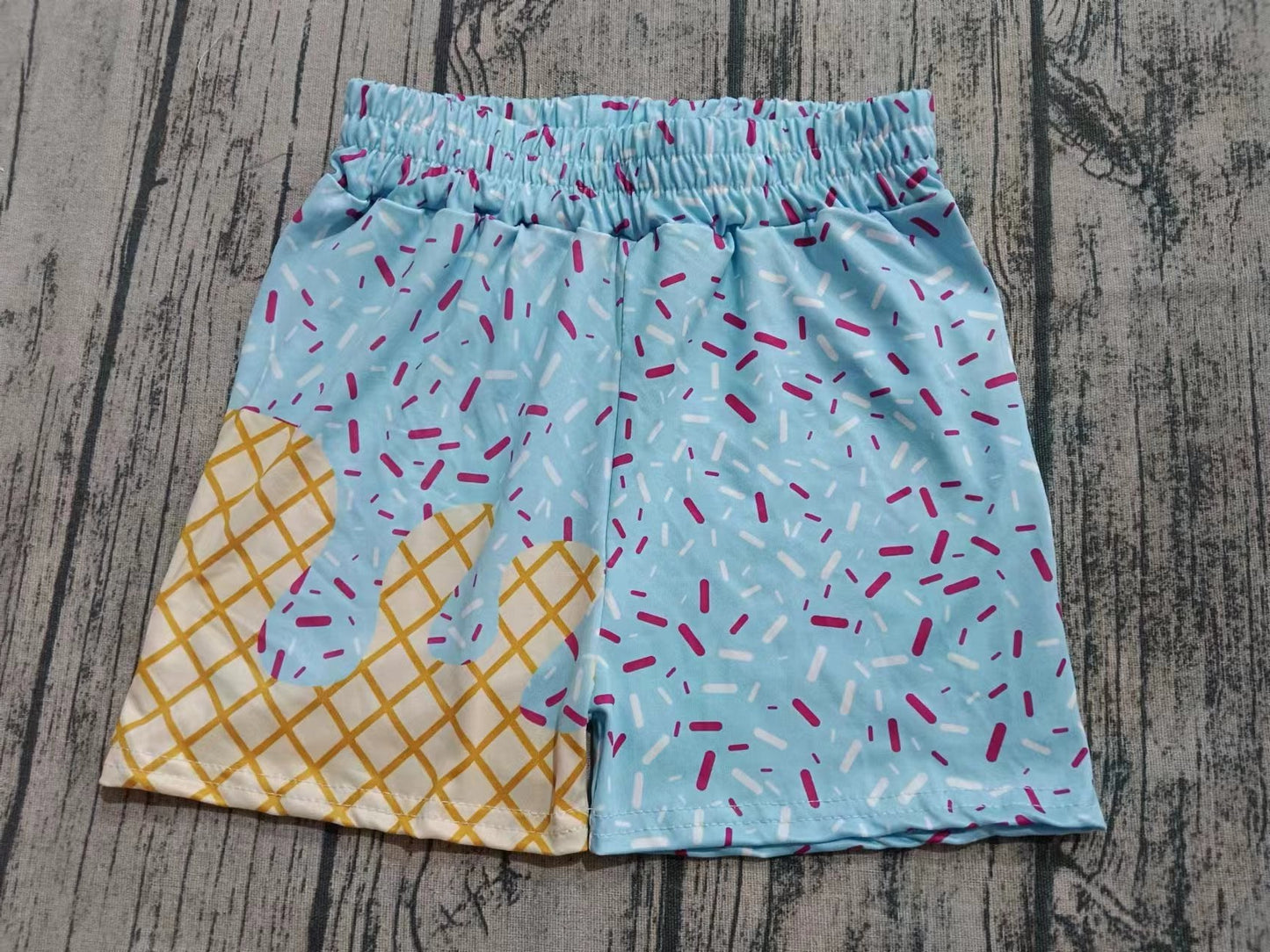 ( Moq 5  ) Baby Boy Summer Blue Candy Plaid Shorts Bottoms