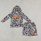 Sibling Baby Boy Kids Grey Long Sleeves Camo Hoodie Shirts Shorts Team Sets RTS