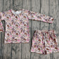 Baby Girl Kids Long Sleeves Camo Print Tops Pockets Shorts Clothes Set RTS
