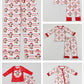 Sibling Baby Boys Girls Merry Christmas Hats Cows Farm Pant Pajamas Clothes Sets Rompers