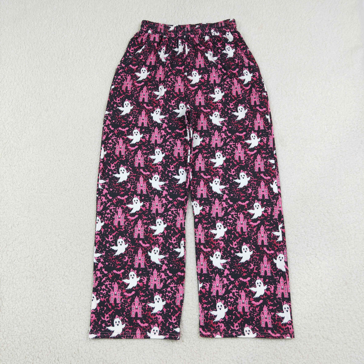 Adult Women Halloween Ghosts Pink Leopard Pants Bottoms Clothes RTS