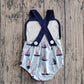 Baby Boys Kids Sleeveless Boats Blue Bubble Romper RTS