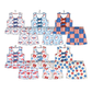( Moq 5 Each Style ) Sibling Baby Girls Kids Flags Bows Flower Tops Shorts Sets 4th of July Clothes