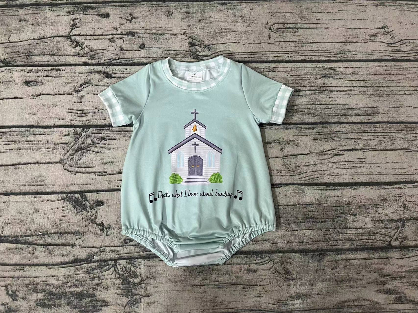 Baby Boy Church Short Sleeves Summer Romper