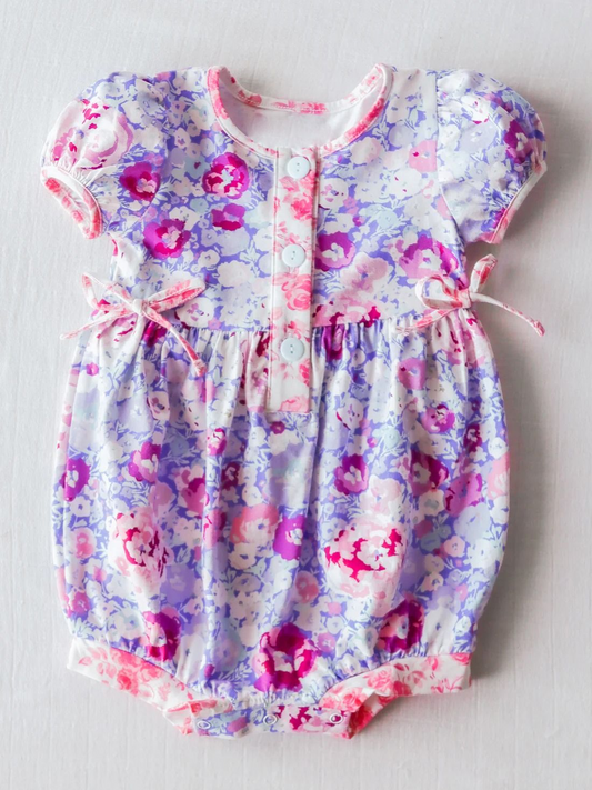 Moq 3 Pre-order SR1306 Baby Girl Floral Summer One Piece Romper