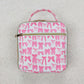 Baby Girl Kids Pink Bows Lunch Box Picnic Thermal Bag RTS