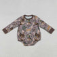 Sibling Boys Kids Long Sleeves Deer Ducks Camo Hunting Romper Set RTS