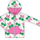 ( Moq 5 Each Style ) Baby Girls Clovers Bows St. Patrick's Day Sibling Hoodie Shirt Sets