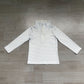 ( No moq ) Preorder Baby Girls Kids Long Sleeves Blue Stripes Zipper Pullover Shirt Clothes