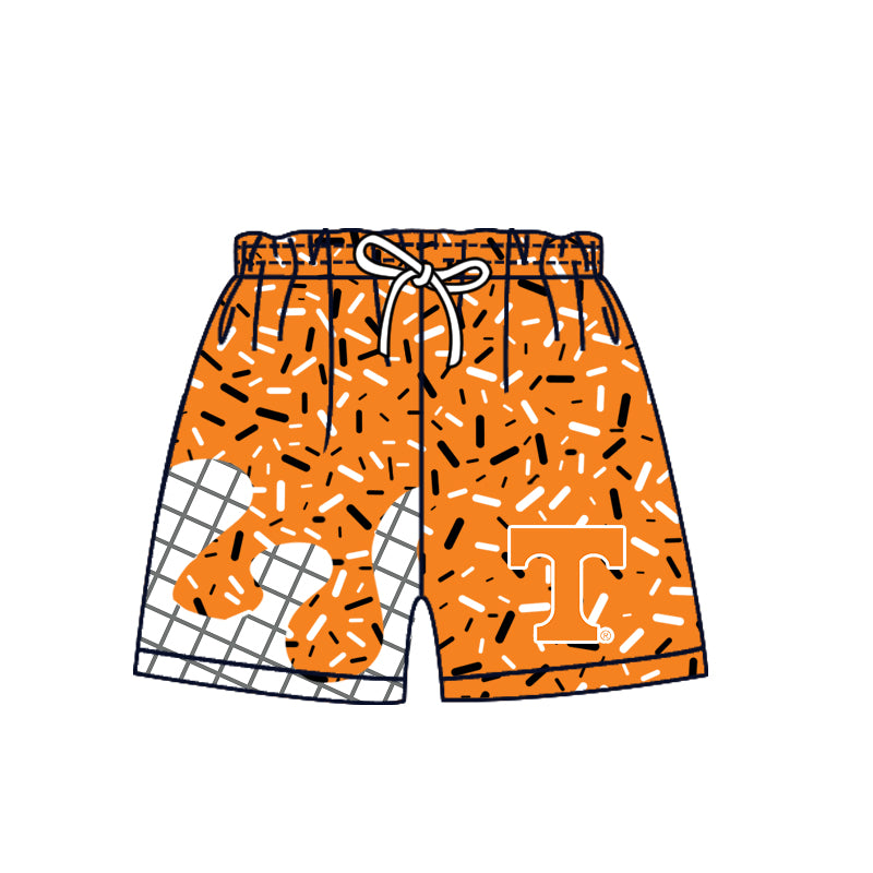 ( Moq 5 Each Style ) Baby Boys Girls Toddler Sibling Orange Shorts Shirts Set Team Drip Sprinkles Clothes