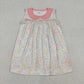 Baby Girls Kids Sleeveless Floral Knee Length Dress RTS