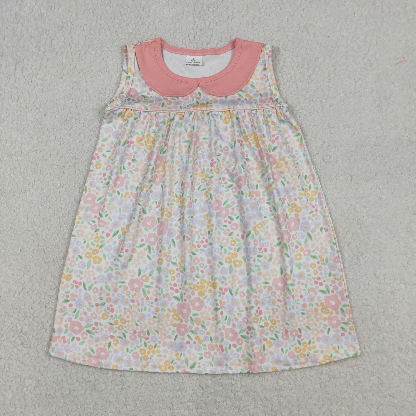Baby Girls Kids Sleeveless Floral Knee Length Dress RTS