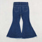 Baby Girl Dark Blue Denim Jeans Bell Pants RTS