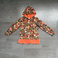 Baby Girls Kids Long Sleeves Flower Hoodie Ruffle Shirt Fall Tops Clothes RTS