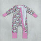 Baby Girls Infant Long Sleeves Santa Christmas Zipper Footie Sleeper Romper Camo Clothes