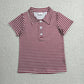 ( No moq ) Preorder Baby Boys Kids Short Sleeves Stripes Tops Polo Shirt