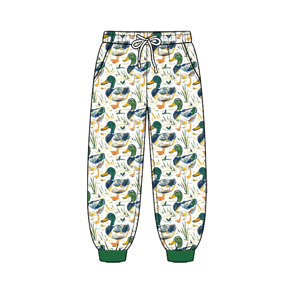 ( Moq 5 ) Baby Boys Kids Pockets Jogger Pants Bottoms Ducks Clothes