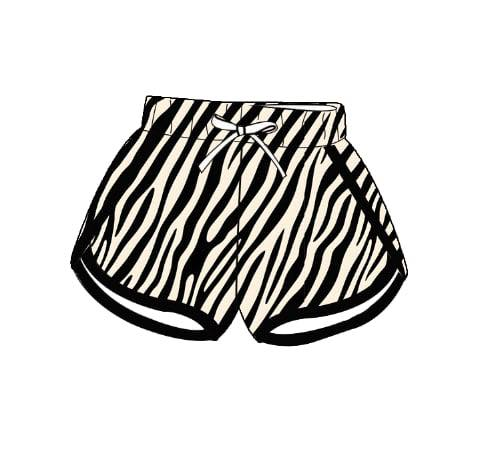 ( Moq 5 ) Preorder Baby Girls Kids Black Stripes Shorts Bottoms Clothes