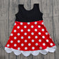 ( No moq ) Preorder Baby Girls Kids Sleeveless Dots Knee Length Dress