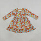 Sibling Baby Boys Girls Kids Long Sleeves Pumpkins turkey Thanksgiving Set Dress Fall Clothes RTS