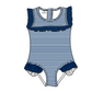 ( Moq 5 Each Style ) Baby Boys Girls Kids Team Sibling Jumpsuits Sets Football Swimsuits Clothes