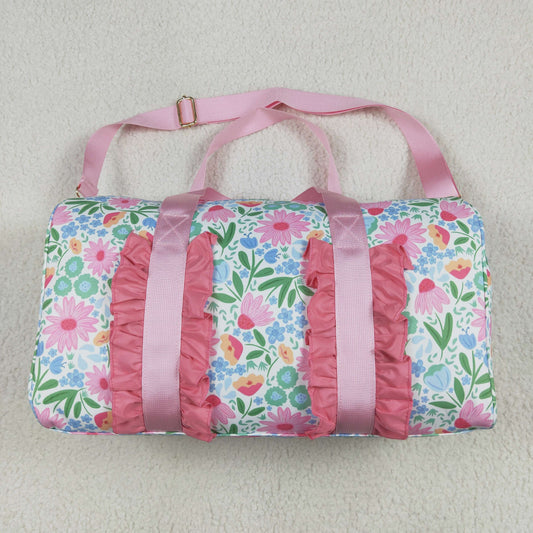 Baby Girl Kids Adult Flower Pink Ruffle Travel Package Gym Bags RTS
