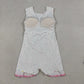 Baby Girls Kids Sleeveless Sprinkles Pink Drips Yoga Knee Length Yoga Dress RTS