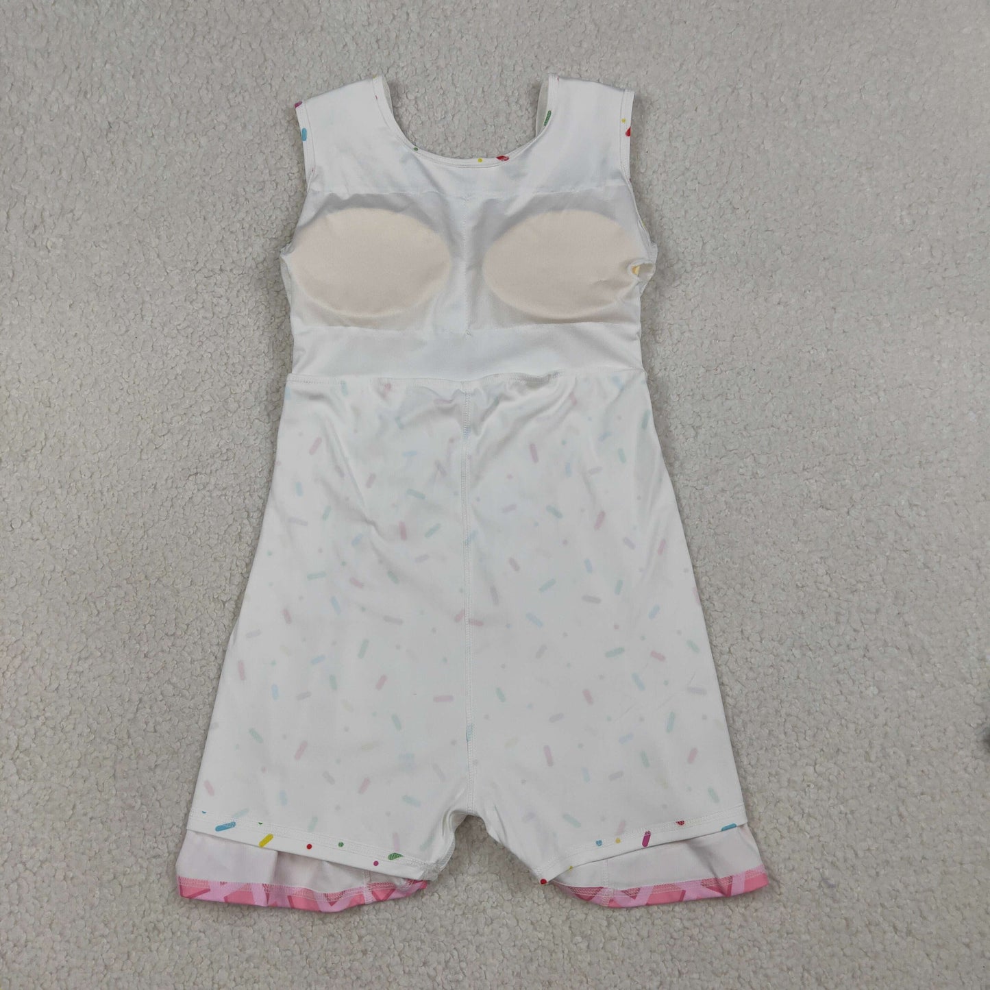 Baby Girls Kids Sleeveless Sprinkles Pink Drips Yoga Knee Length Yoga Dress RTS