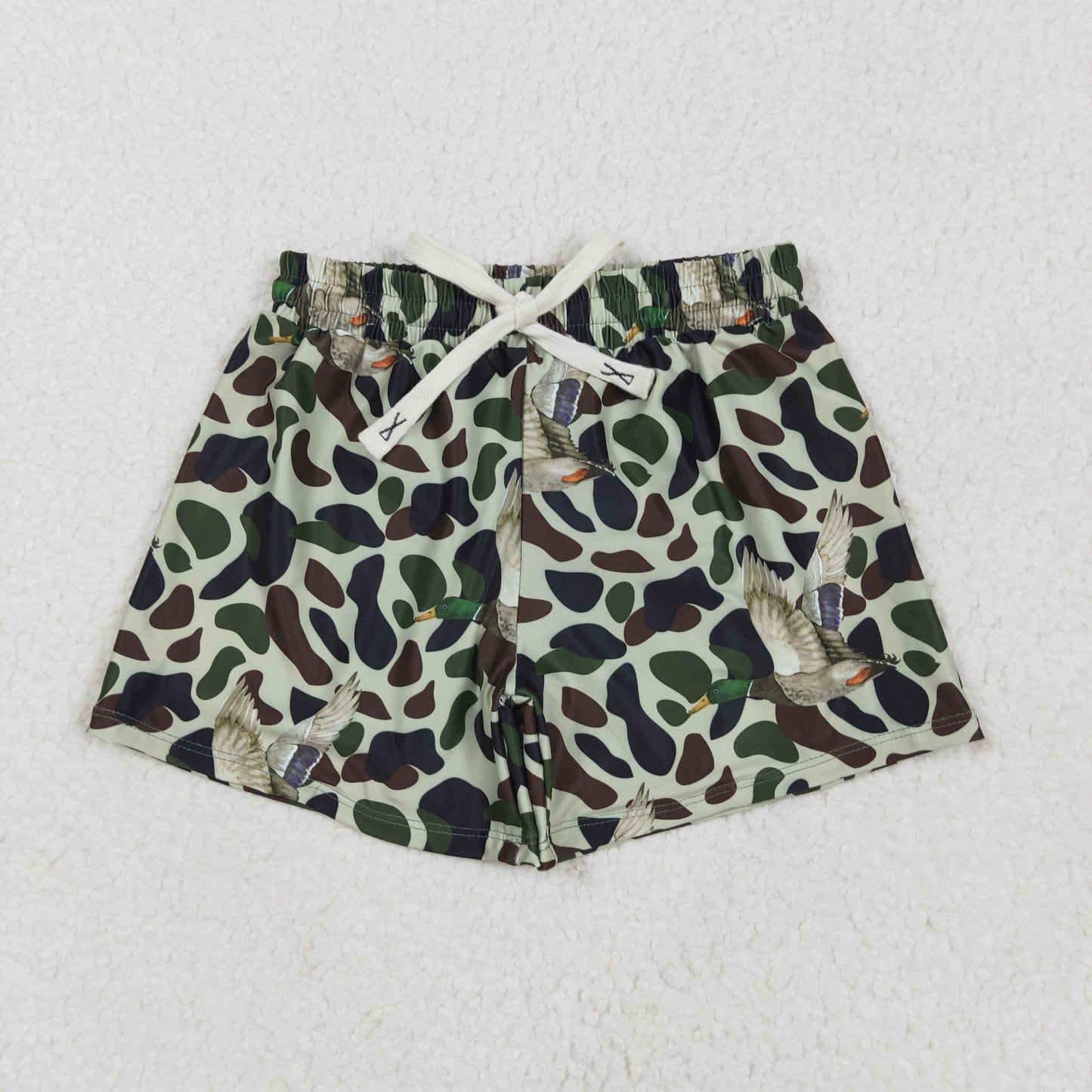 Baby Boy Toddler Ducks Green Camo Swim Trunks Shorts Swimwear RTS