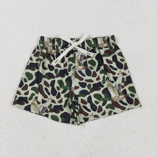 Baby Boy Toddler Ducks Green Camo Swim Trunks Shorts Swimwear RTS