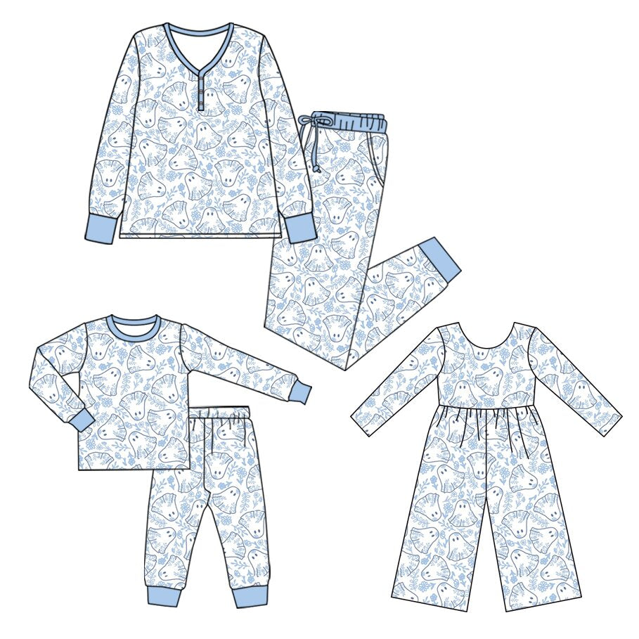 ( Moq 5 Each Style ) Baby Girl Adult Women Pumpkins Flower Sibling Halloween Mommy And Me Family Sets Jumpsuit