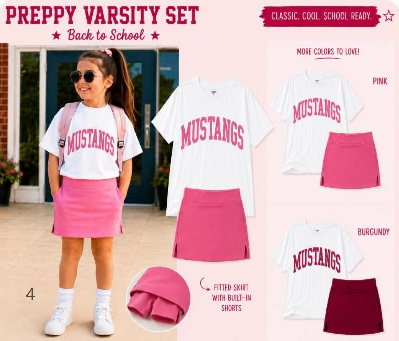 ( Moq 5 Each style ) Custom Girls Kids Short Sleeves Shirts Skirt Shorts Sets 6.19