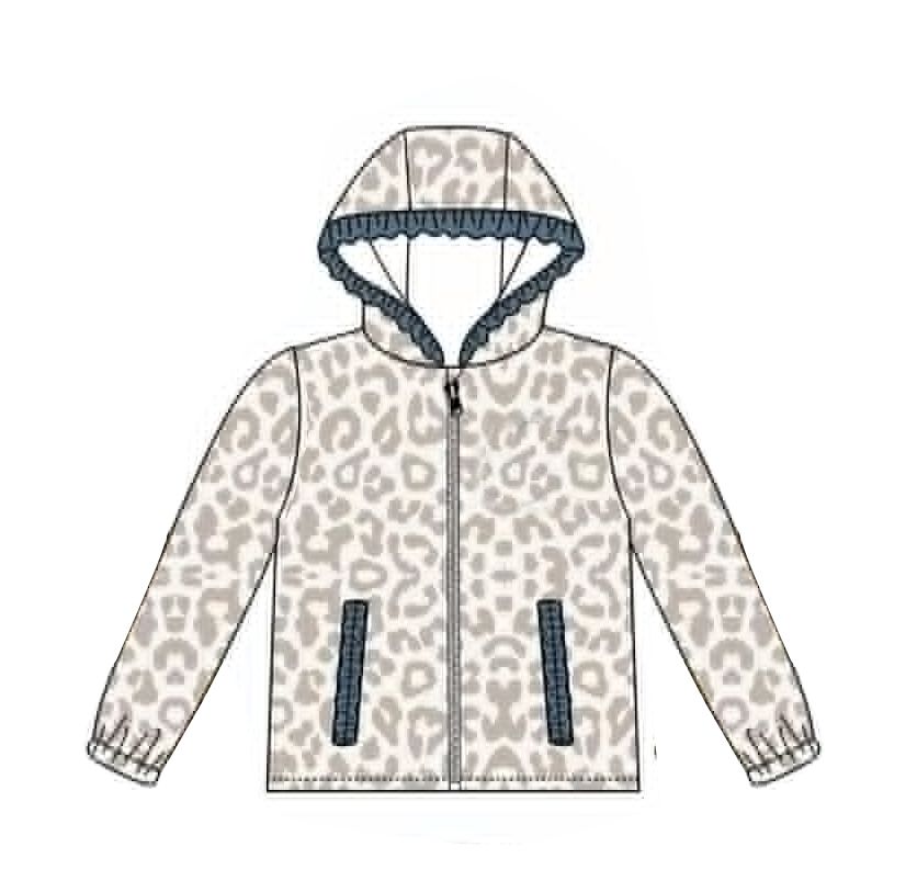 ( Moq 5 ) Preorder Baby Girls Kids Long Sleeves Camo Pockets Zipper Hoodie Jacket Coat Tops