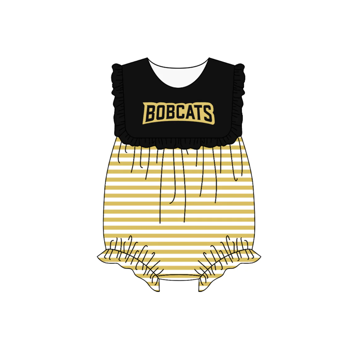 Baby Girl Short Sleeves Team Plaid Bubble Romper ( Moq 5 )