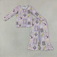 Baby Girls Kids Long Sleeves Ghosts Bows Shirt Bell Pants Halloween Set Clothes RTS