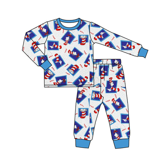 Baby Boy Long Sleeves Shirt Pants Dr Reading Clothes Pajamas Set Moq 5