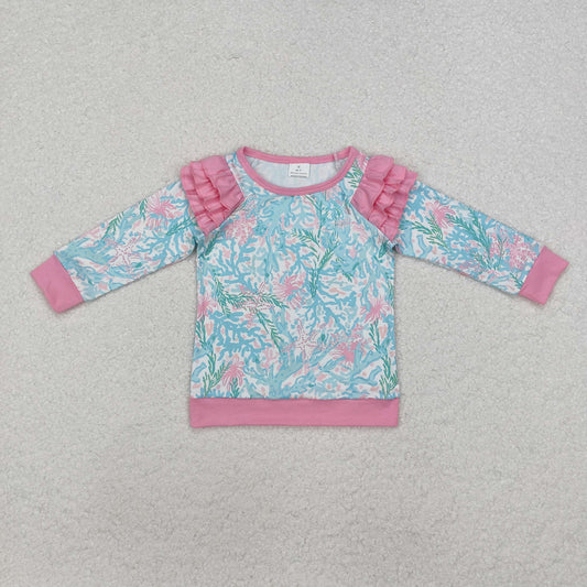 Baby Girl Long Sleeves Seaweed Tee Shirt