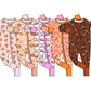 ( Moq 5 Each Style ) Sibling Baby Girls Infant Pumpkins Bows Fall Footie Sleeper Rompers Clothes