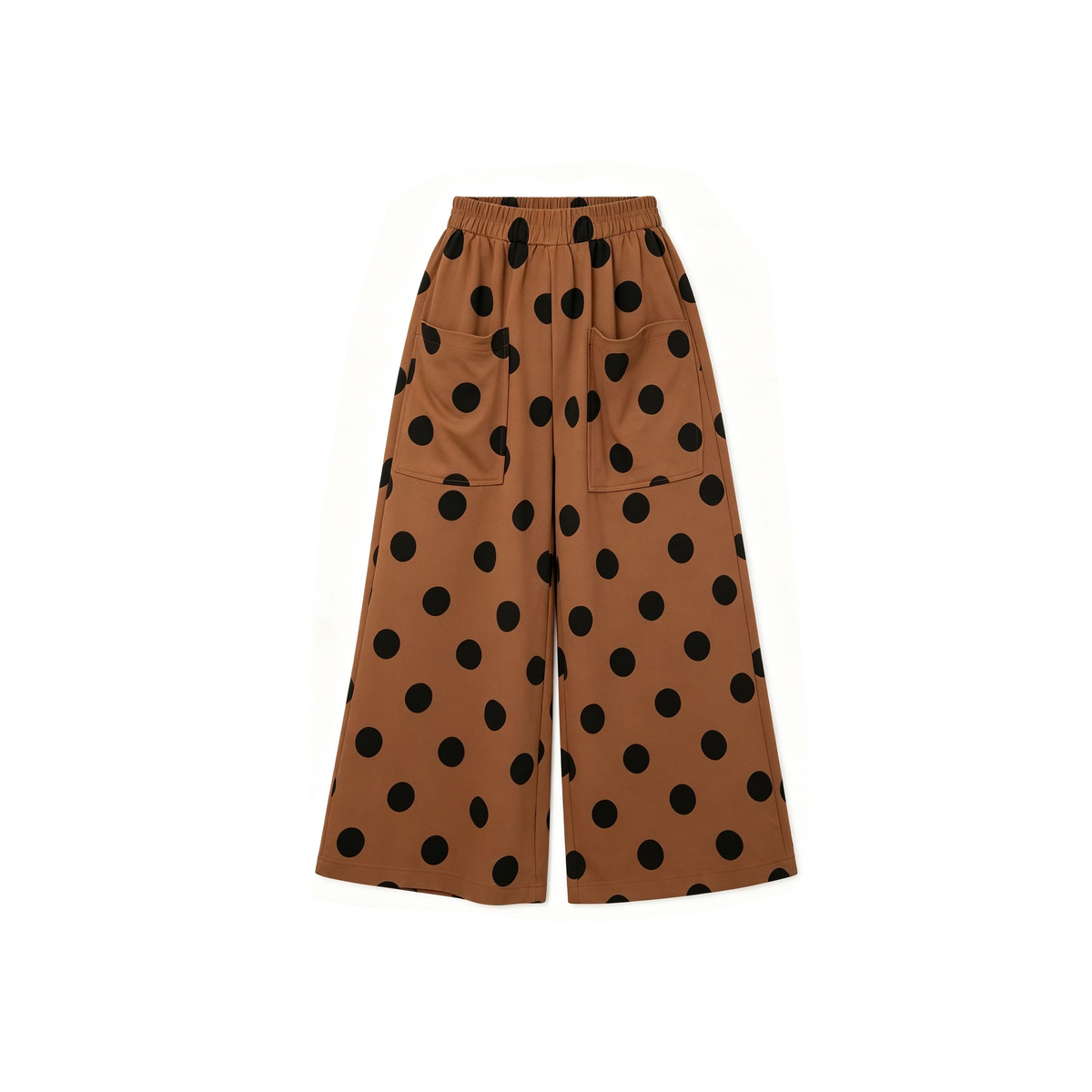 ( Moq 5 ) Baby Boys Kids Dots Pockets Pants Bottoms Brown Clothes