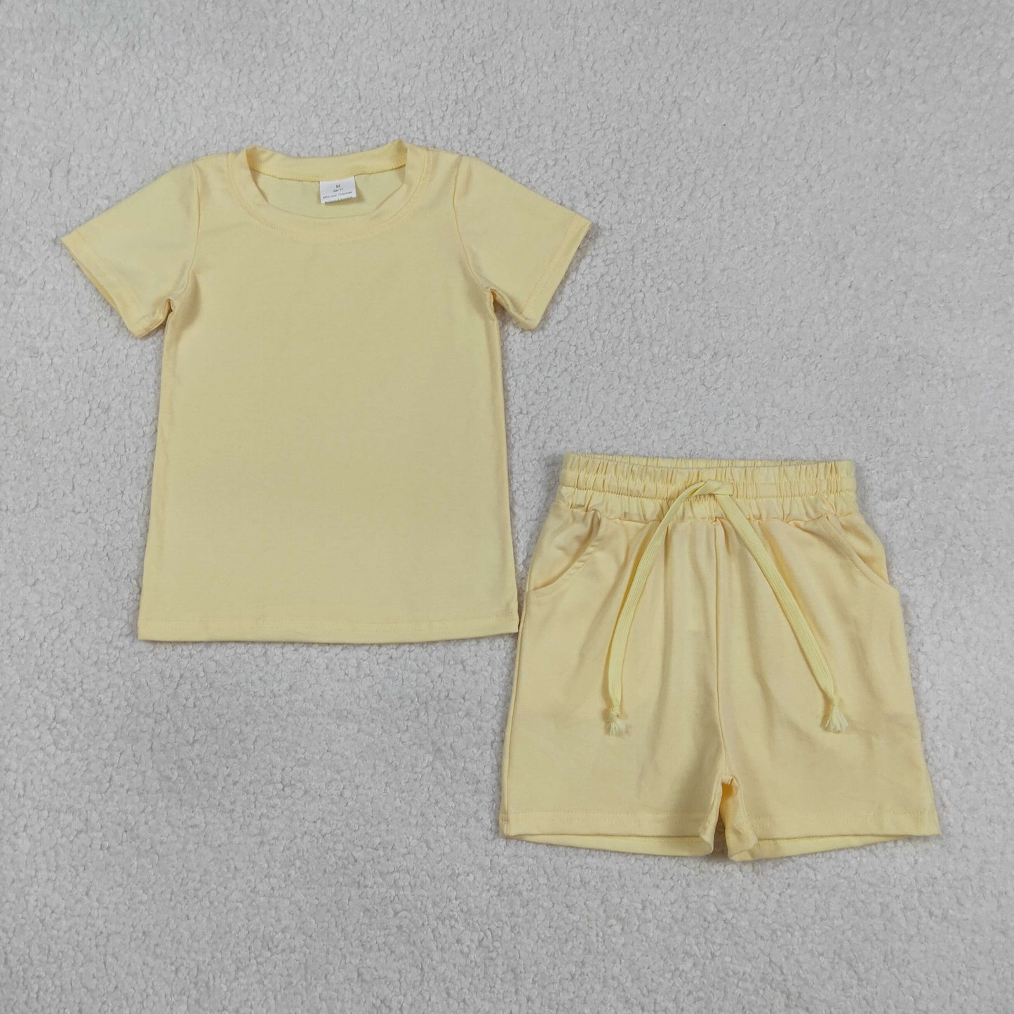 Sibling Baby Boys Kids Short Sleeves Shirts Pockets Shorts Summer Cotton Sets Clothes RTS