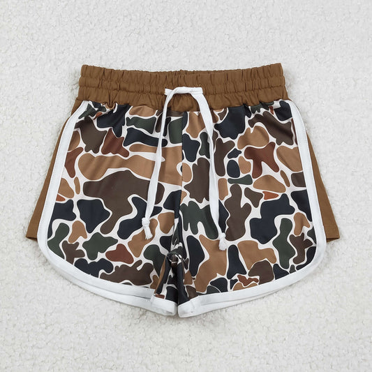 Baby Girls Kids Brown Green Camo Shorts Bottoms RTS