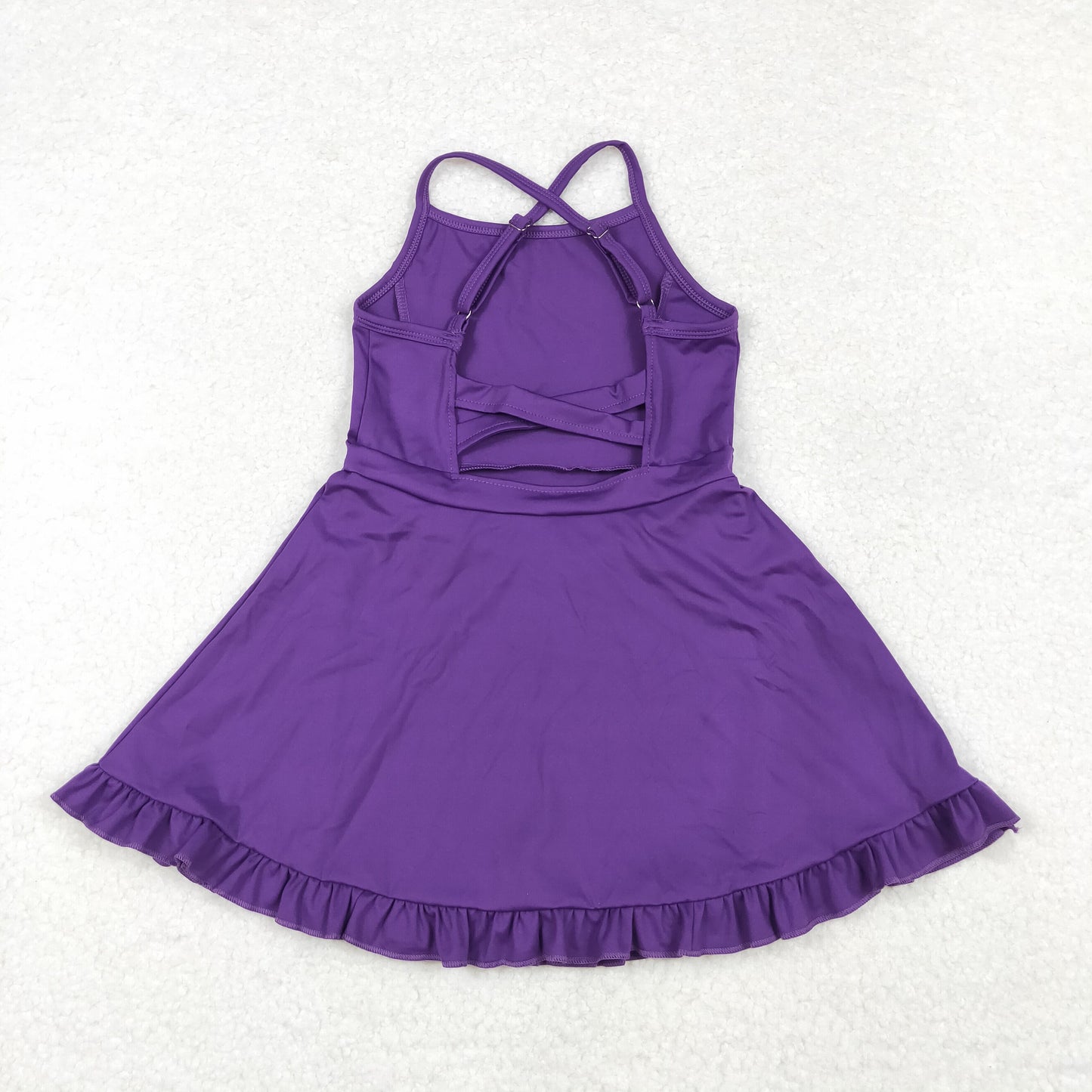 Baby Girl Purple Yoga Sports With Shorts Dress