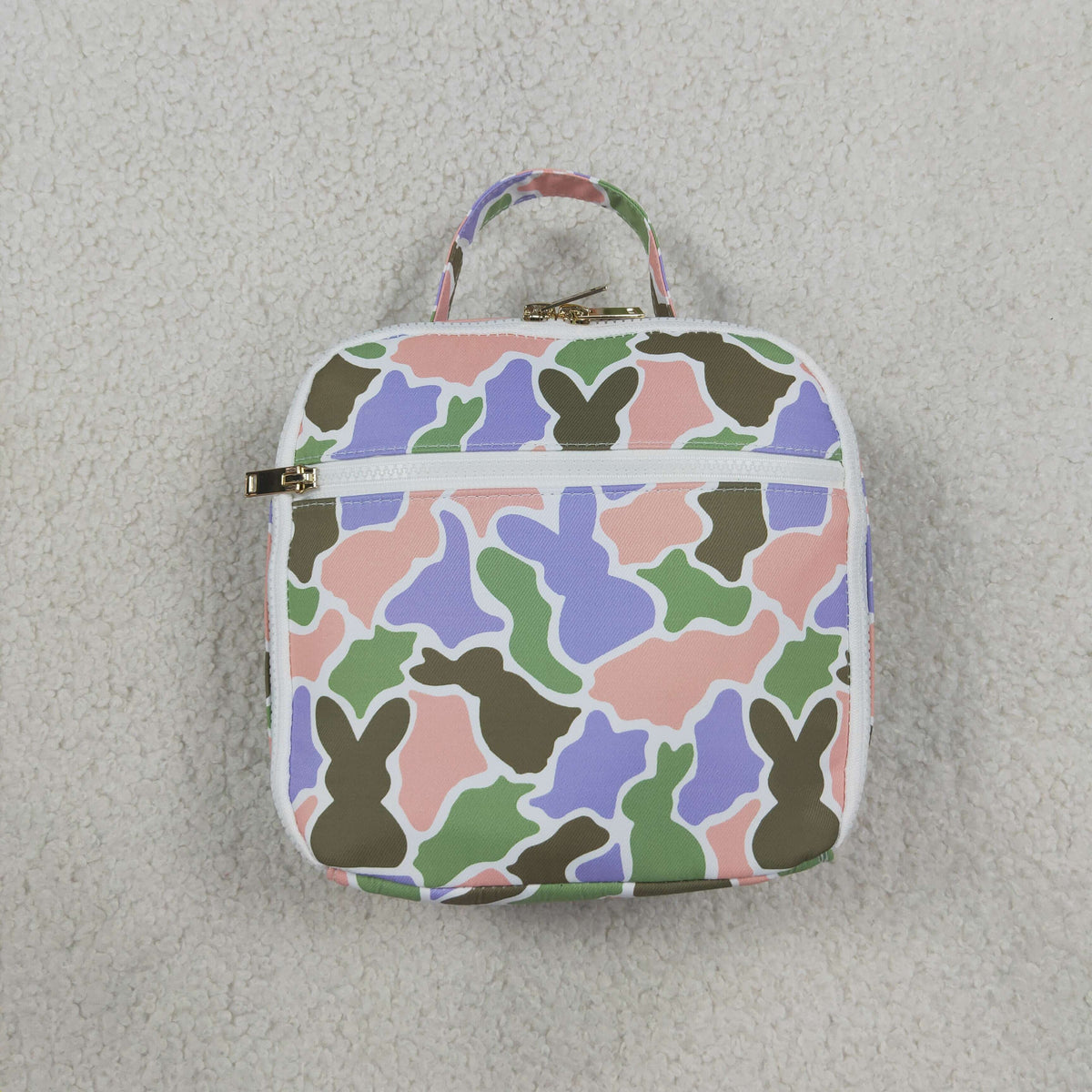 Baby Toddler Kids Easter Rabbits Camo Lunch Box Picnic Thermal Bag RTS