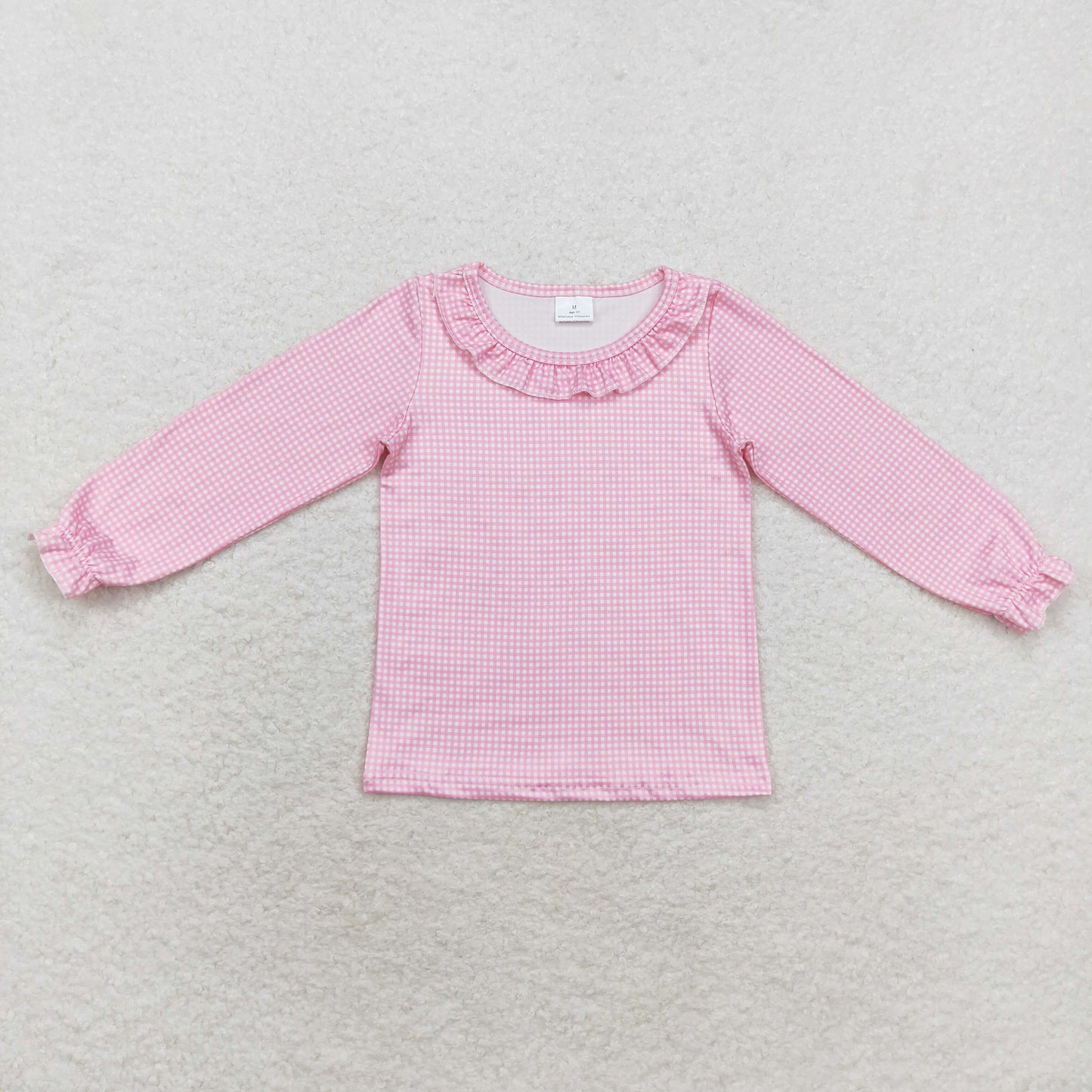 Baby Girl Pink Long Sleeves Cotton Shirt